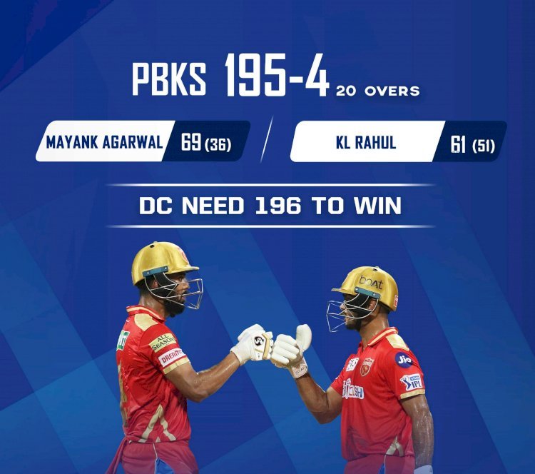 आईपीएल के 11वें मैच में पंजाब ने दिल्ली को दिया 196 रन का टारगेट