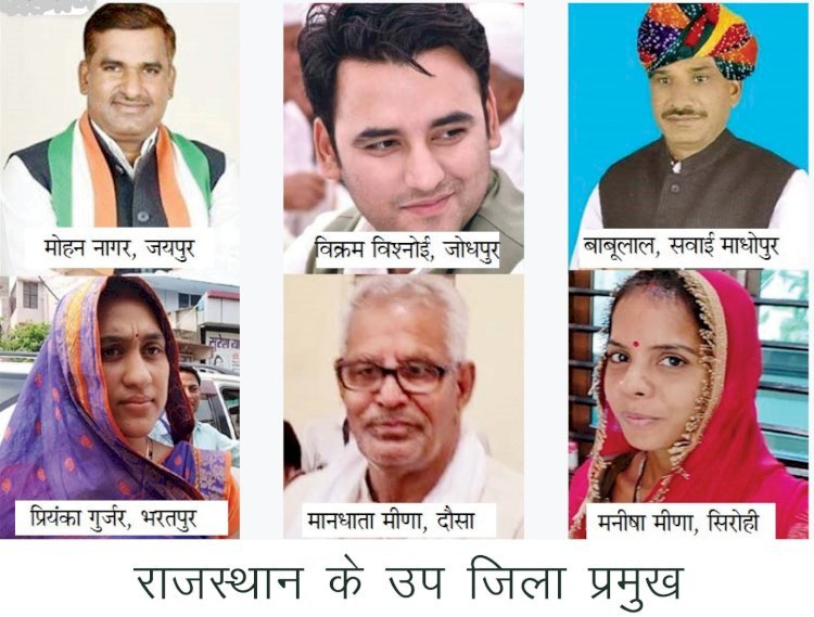 राजस्थान में 6 जिलों में से 5 में कांग्रेस का उप जिला प्रमुख और अकेले सिरोही में भाजपा की मनीषा मीणा उपजिला प्रमुख