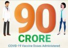 देश में कोरोना वैक्सीनेशन 90 करोड़ के पार, अब 100 करोड़ होने पर भाजपा करेंगी हेल्थ वर्कर्स का सम्मान
