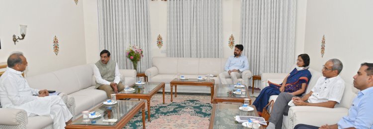 जोधपुर के कांकाणी में मेगा टैक्सटाईल पार्क की स्थापना के लिए केन्द्र से सहयोग की अपील:गहलोत