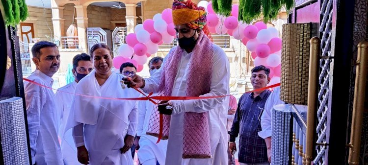 अल्पसंख्यक मामलात मंत्री ने जैसलमेर के प्रजापिता ब्रह्माकुमारी ईश्वरीय विश्वविद्यालय के स्वर्णिम भवन का किया उद्घाटन