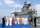 India के उपराष्ट्रपति एम वेंकैया नायडु ने स्वदेशी विमानवाहक पोत INS Vikrant का किया दौरा