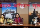 Central Government Culture Minister मीनाक्षी लेखी ने आजादी का अमृत महोत्सव के तहत बाइक अभियान का किया आगाज