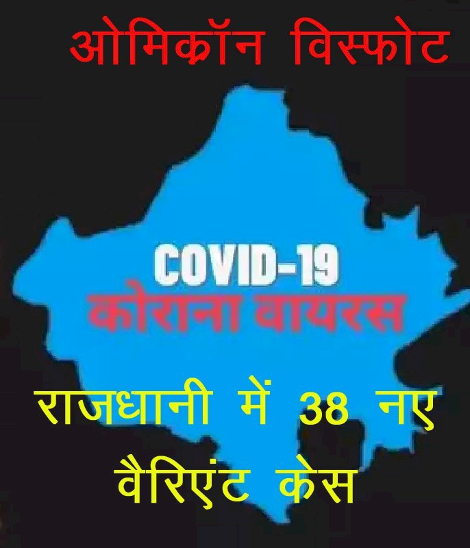 Rajasthan में कोरोना के नए वैरिएंट Omicron का विस्फोट, राजधानी में 38 तो सिरोही, बीकानेर और प्रतापगढ़ में ओमिक्रॉन की हुई एंट्री