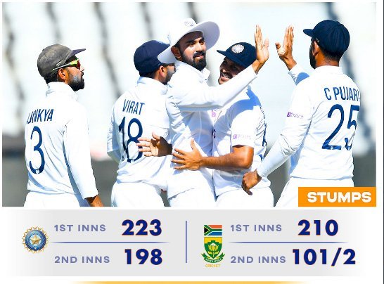 Cape Town Test मैच में साउथ अफ्रीका को जीत के लिए चाहिए 111 रन, भारत को 8 विकेट की दरकार