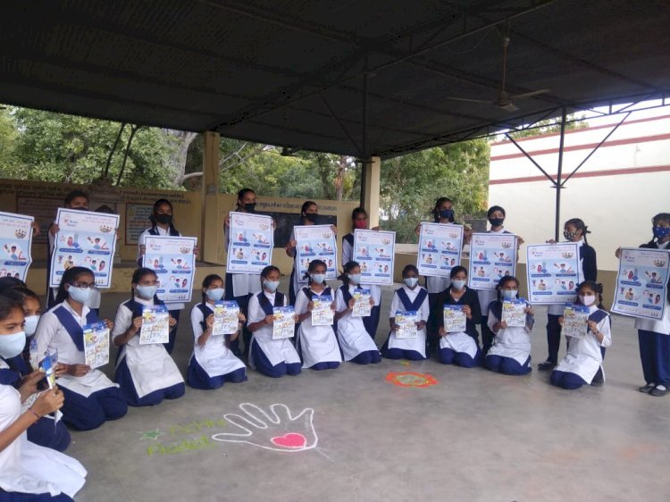सिरोही की राजकीय विशिष्ट पूर्व माध्यमिक विद्यालय में अच्छी आदत अभियान के तहत कार्यक्रम आयोजित