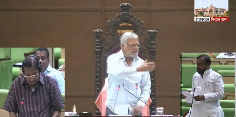 राजस्थान विधानसभा में सीएम के सलाहकार संयम लोढ़ा से नाराज हुए स्पीकर, स्पीकर ने बुलाए मार्शल