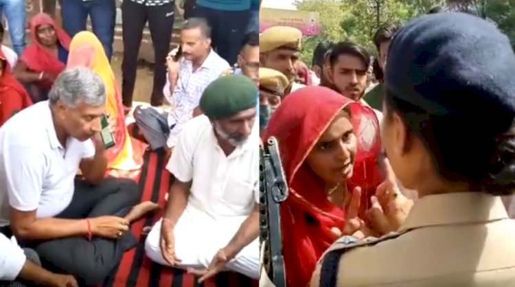 पाली में धरने पर मृतक मुकन सिंह के परिजन, बोर्ड से होगा पोस्टमार्टम, चौकी का पूरा स्टाफ लाइन हाजिर