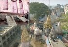 विश्वनाथ मंदिर के पास बड़ा हादसा, कई श्रद्धालु बचे, गिरा जर्जर मकान का छज्जा 