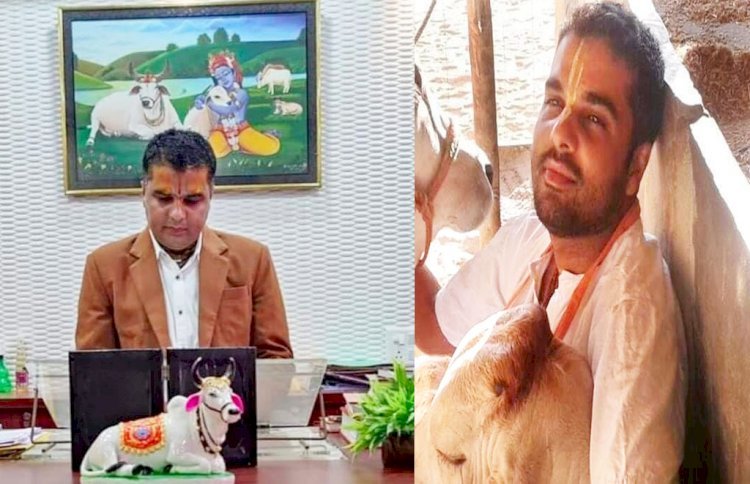 एक अधिकारी का ऐसा गौ प्रेम, सरकारी आवास की दीवारों पर भी लीपवा दिया गोबर