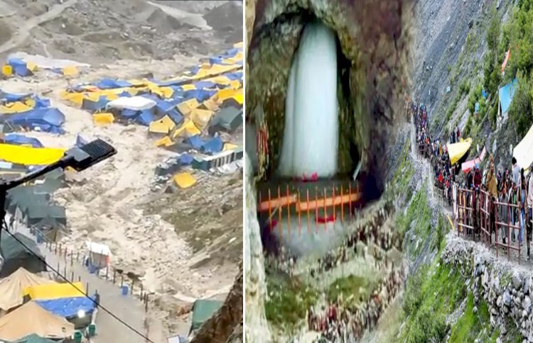 अमरनाथ गुफा के पास बादल फटने से 2 लोगों की मौत, कई लापता, रेस्क्यू ऑपरेशन जारी