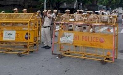 दिल्ली बॉर्डर, मेट्रो के पास सुरक्षा कड़ी