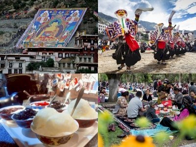 दही, बौद्ध प्रदर्शनी और तिब्बती ओपेरा की दावत - शोतुन महोत्सव