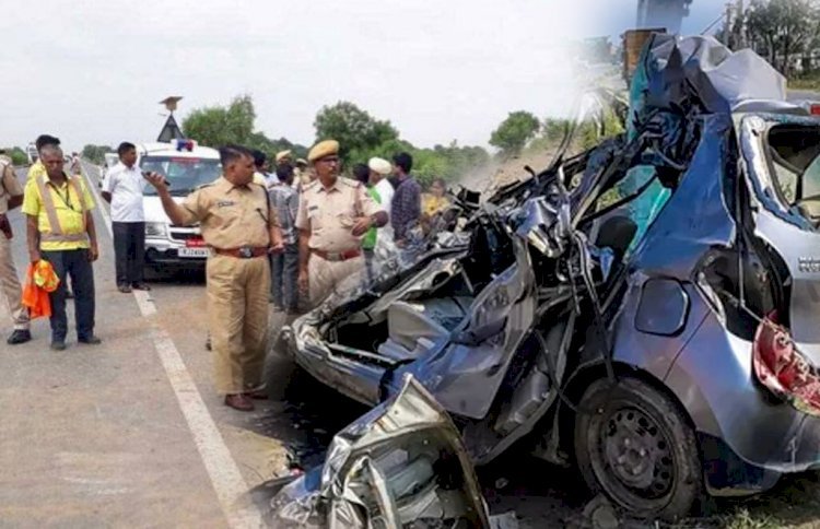 राजस्थान के सिरोही में भीषण सड़क हादसा, ट्रक-कार भिड़ंत में 6 लोगों की मौत, फंसे शवों को निकालने में लगे 4 घंटे