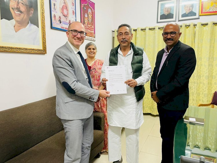 पर्यटन और Hospitality Management के अध्ययन में संभावनाओं पर की चर्चा, स्विस एजुकेशन ग्रुप के कार्यकारी निदेशक मिले पर्यटन मंत्री से