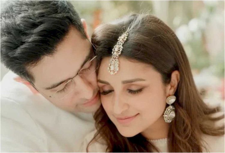 राघव चड्डा-परिणीति चोपड़ा ने लिए फेरे, उदयपुर के द लीला पैलेस में हुई शादी।