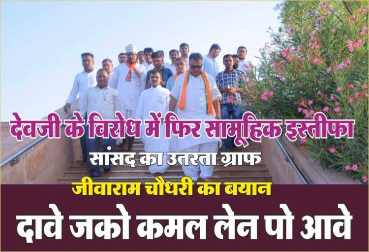 संकट में सांसद देवजी पटेल, नहीं रुक रहा विरोध, आज फिर 7 मोर्चा अध्यक्षों ने पूरी कार्यकारिणी के साथ दिया सामूहिक इस्तीफा, जीवाराम चौधरी ने यह क्या कह दिया आज?
